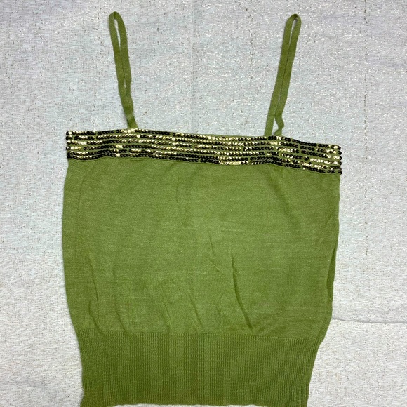 Old Navy Tops - Sequin trim Knit Crop Top